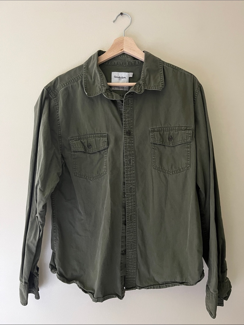 Goodfellow & Co Olive Green Utility Shirt